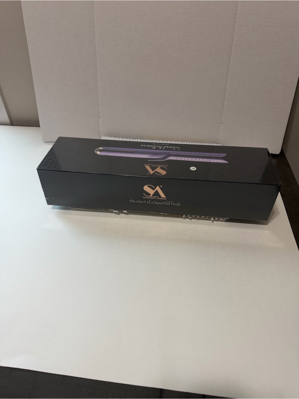 Straight Ahead Infrared Air Breeze Hair Styler Flat Iron – Purple – New in Box - Picture 3 of 3